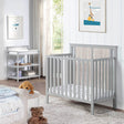 Convertible 3-in-1 Wood Mini Crib With Mattress Pad - Sleep Galleria