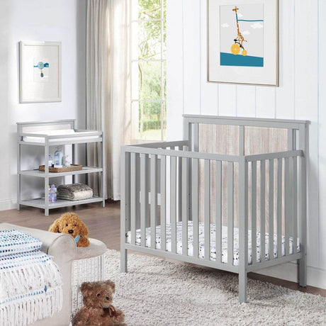Convertible 3 - in - 1 Wood Mini Crib With Mattress Pad - Zenvia - Sleep Galleria