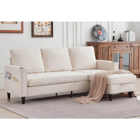 Convertible Three - Seater Sectional Sofa - Zenvia - Sleep Galleria