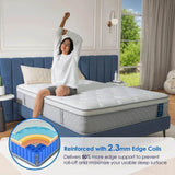 Cooling Pillow Top Hybrid Mattress - Sleep Galleria