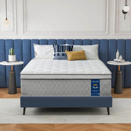 Cooling Pillow Top Hybrid Mattress - Zenvia - Sleep Galleria