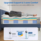 Cooling Pillow Top Hybrid Mattress - Sleep Galleria