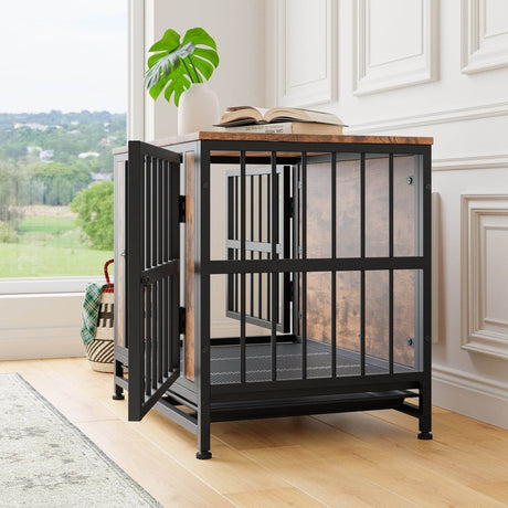 Decorative Small Dog Crate Furniture With Double Doors - Sleep Galleria
