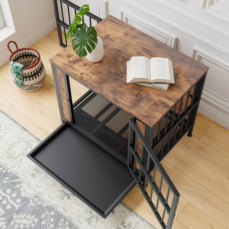 Decorative Small Dog Crate Furniture With Double Doors - Sleep Galleria