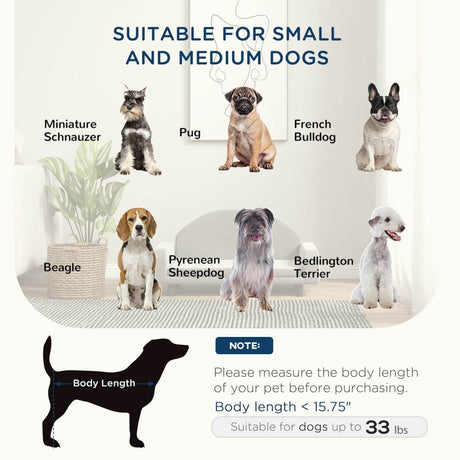 Elevated Wood Frame Pet Sofa With Soft Cushion - Sleep Galleria