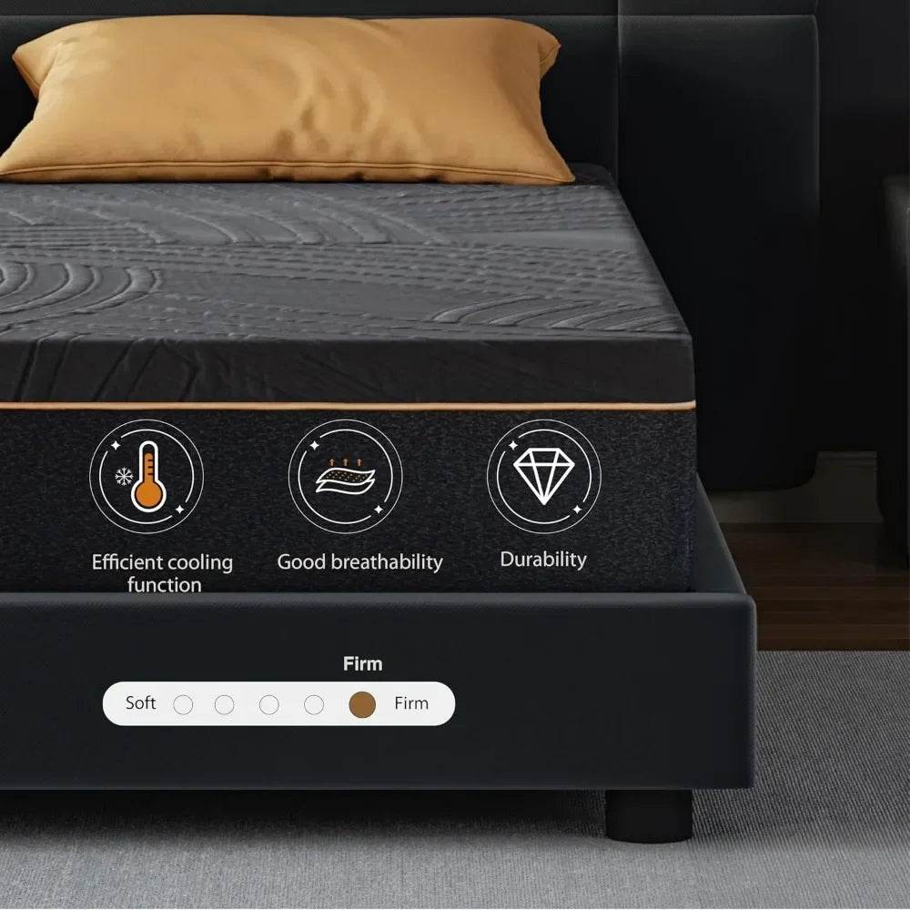 Firm Copper-Gel Memory Foam Cooling Knit Mattress - Sleep Galleria