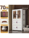 Foldable Portable Wardrobe Organizer With Storage Boxes - Zenvia - Sleep Galleria