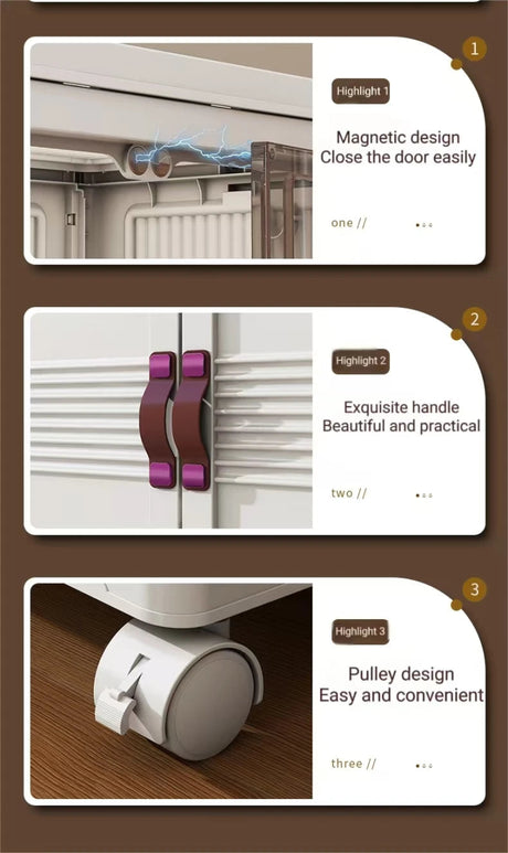 Foldable Portable Wardrobe Organizer With Storage Boxes - Zenvia - Sleep Galleria