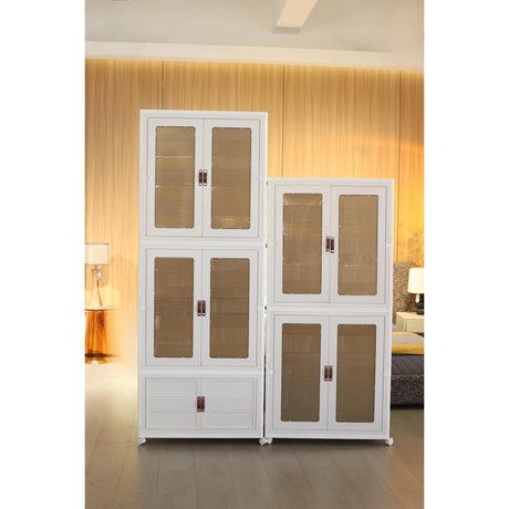 Foldable Portable Wardrobe Organizer With Storage Boxes - Zenvia - Sleep Galleria