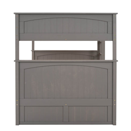 Full Over Full Bunk Bed With Twin Trundle Pinewood - Zenvia - Sleep Galleria