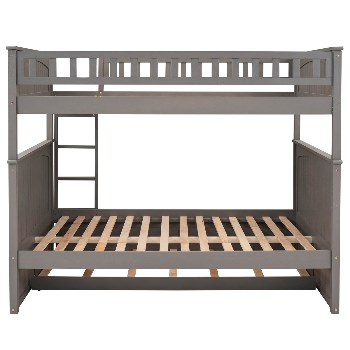 Full Over Full Bunk Bed With Twin Trundle Pinewood - Zenvia - Sleep Galleria