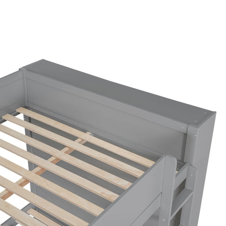 Full Over Full Solid Wood Bunk Bed With Storage Drawers - Zenvia - Sleep Galleria
