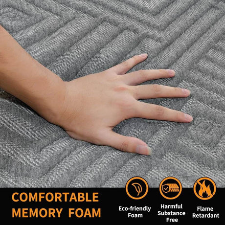 Medium 14 - Inch Gel Memory Foam Cooling Mattress - Zenvia - Sleep Galleria
