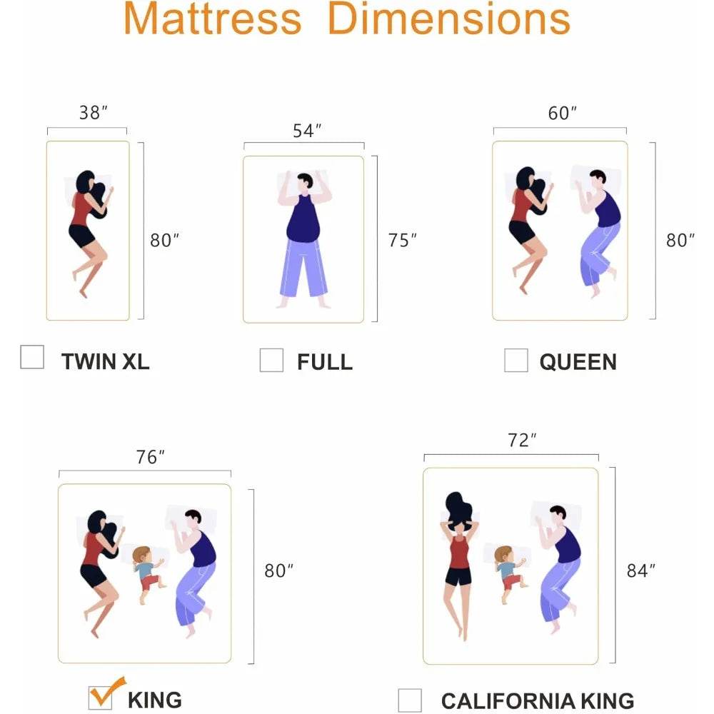 Medium 14 - Inch Gel Memory Foam Cooling Mattress - Zenvia - Sleep Galleria
