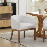 Mid Century Modern Upholstered Linen Dining Chair - Sleep Galleria