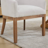 Mid Century Modern Upholstered Linen Dining Chair - Sleep Galleria