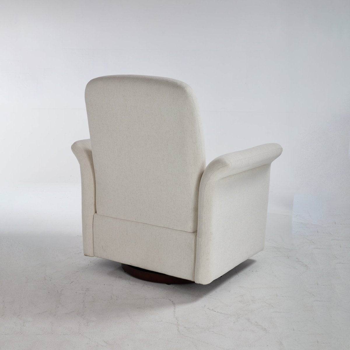 Modern 360 Degree Swivel Linen Upholstered Accent Chair - Sleep Galleria