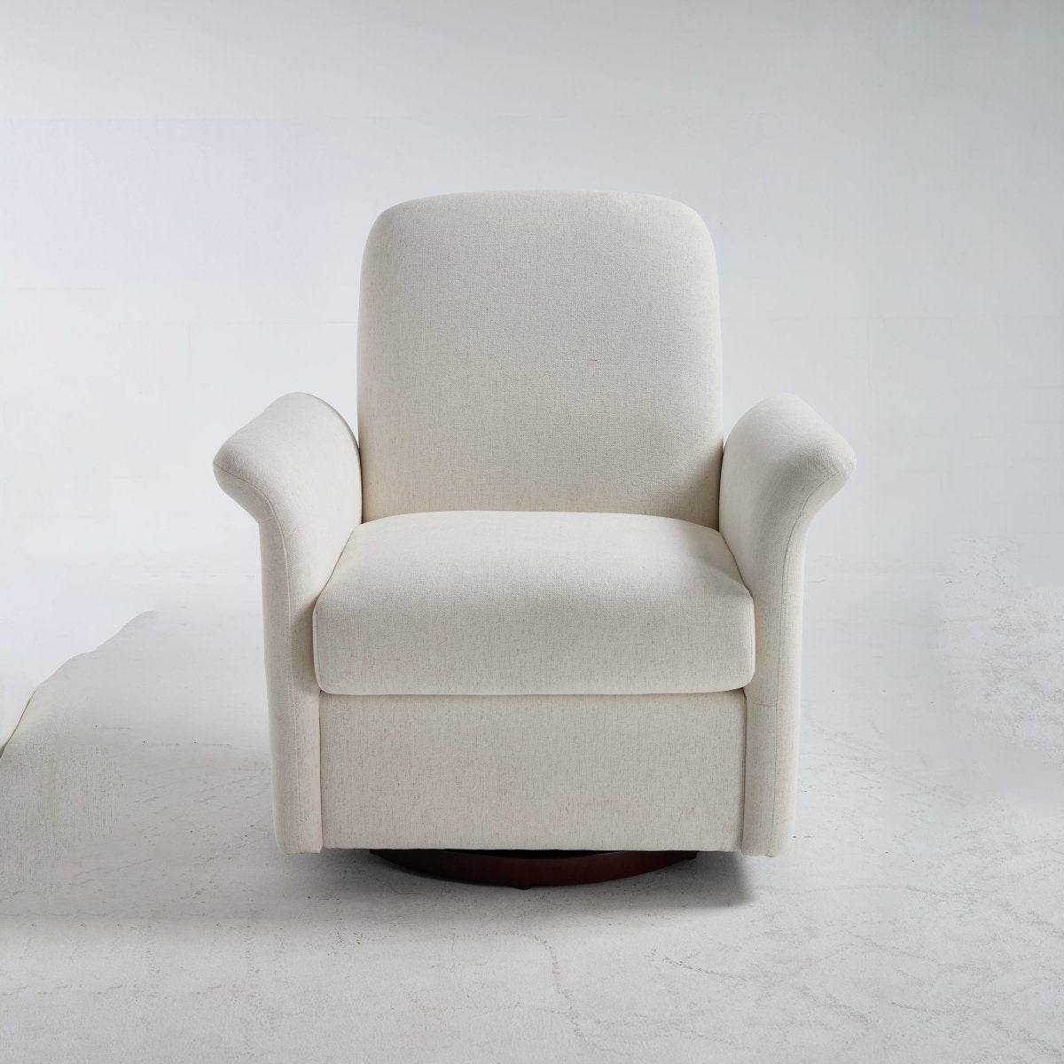 Modern 360 Degree Swivel Linen Upholstered Accent Chair - Sleep Galleria