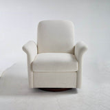 Modern 360 Degree Swivel Linen Upholstered Accent Chair - Sleep Galleria