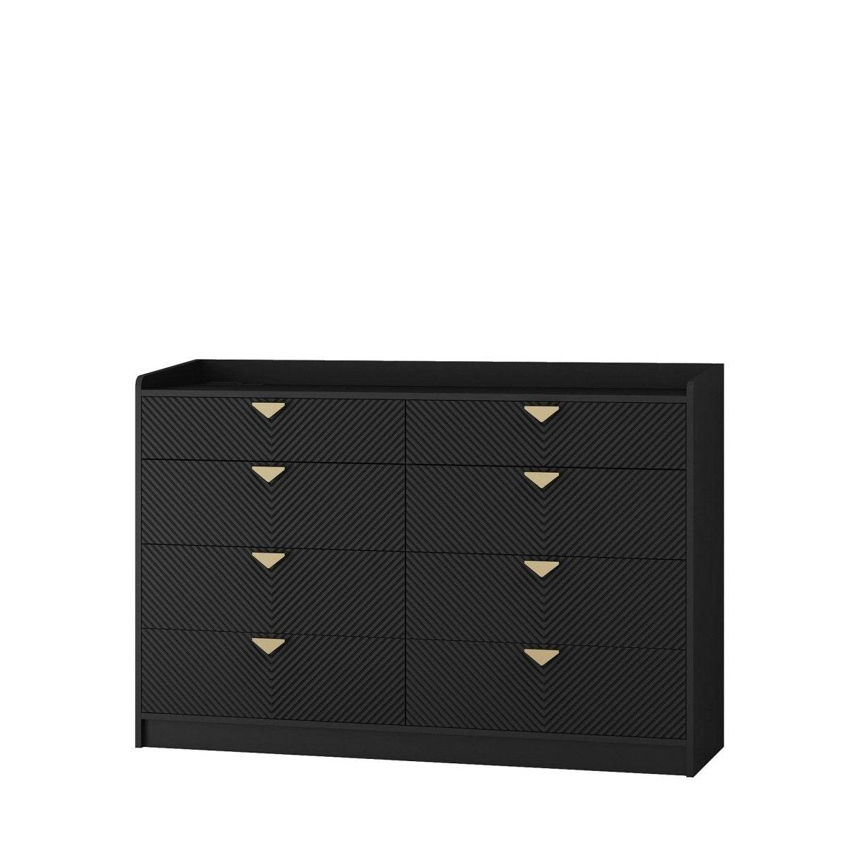 Modern 8 Drawer MDF Storage Dresser With LED - Sleep Galleria