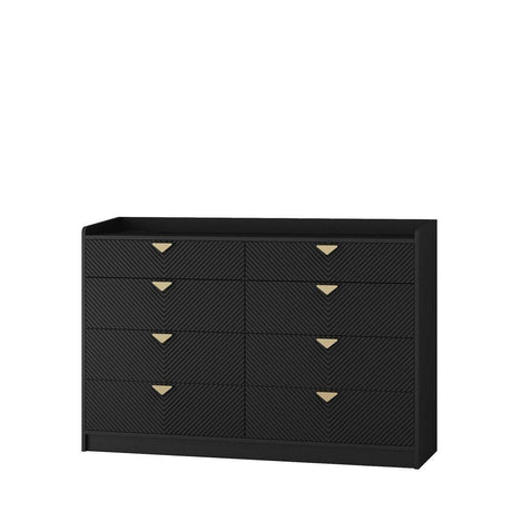 Modern 8 Drawer MDF Storage Dresser With LED - Sleep Galleria