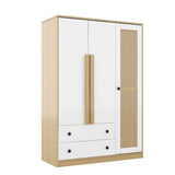 Modern Bedroom Wardrobe Closet With Drawers And Hanging Rod - Zenvia - Sleep Galleria