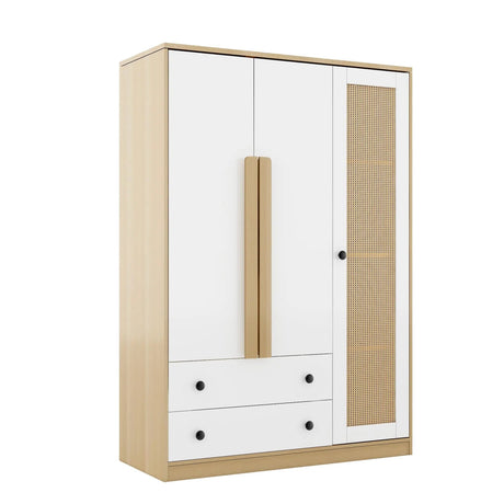Modern Bedroom Wardrobe Closet With Drawers And Hanging Rod - Zenvia - Sleep Galleria