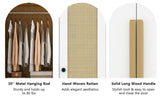 Modern Bedroom Wardrobe Closet With Drawers And Hanging Rod - Zenvia - Sleep Galleria