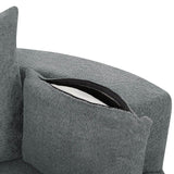 Modern Chenille Swivel Accent Chair - Sleep Galleria