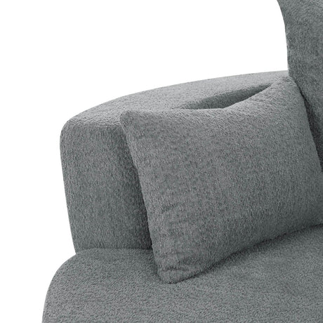 Modern Chenille Swivel Accent Chair - Zenvia - Sleep Galleria