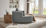 Modern Chenille Swivel Accent Chair - Sleep Galleria