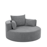 Modern Chenille Swivel Accent Chair - Sleep Galleria