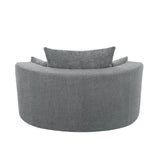 Modern Chenille Swivel Accent Chair - Sleep Galleria