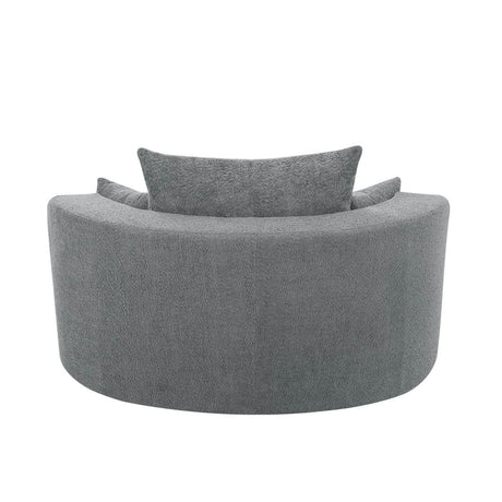 Modern Chenille Swivel Accent Chair - Zenvia - Sleep Galleria