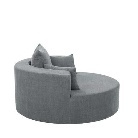 Modern Chenille Swivel Accent Chair - Zenvia - Sleep Galleria
