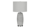 Modern Grey Ceramic Vase-Shaped Table Lamp - Sleep Galleria