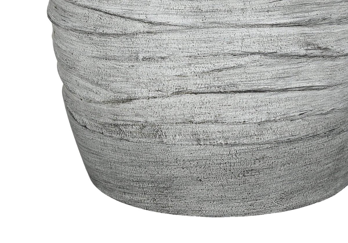 Modern Grey Resin Vase-Shaped Table Lamp 27-Inch - Sleep Galleria