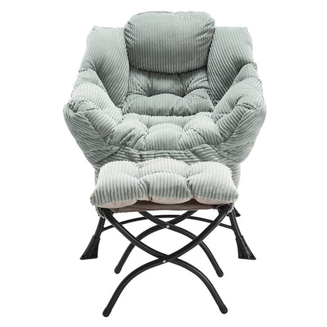 Modern Lounge Chair With Ottoman - Sleep Galleria