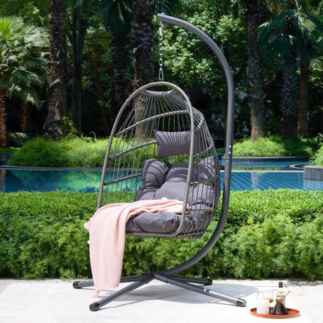 Modern Outdoor Rust-Resistant Egg Chair - Sleep Galleria