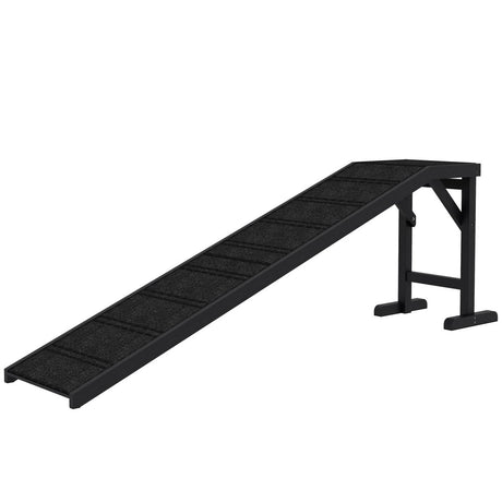 Pine Wood Dog Ramp With Anti-Slip Carpet Platform - Sleep Galleria