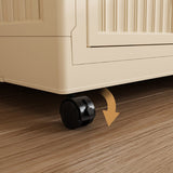 Portable Children’s Wardrobe With Magnetic Doors And Casters - Zenvia - Sleep Galleria