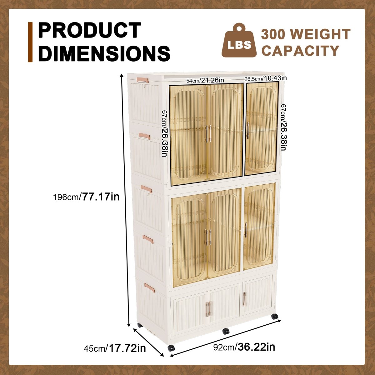 Portable Children’s Wardrobe With Magnetic Doors And Casters - Zenvia - Sleep Galleria