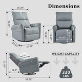 Power Swivel Rocker Recliner Chair - Sleep Galleria