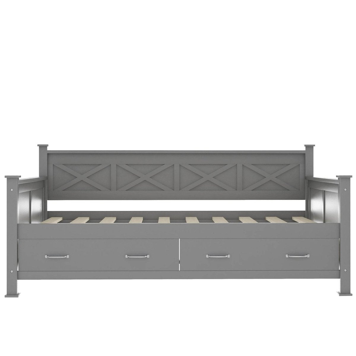 Rustic Twin Daybed With Storage Drawers - Sleep Galleria