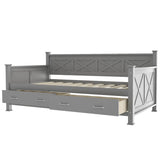 Rustic Twin Daybed With Storage Drawers - Sleep Galleria