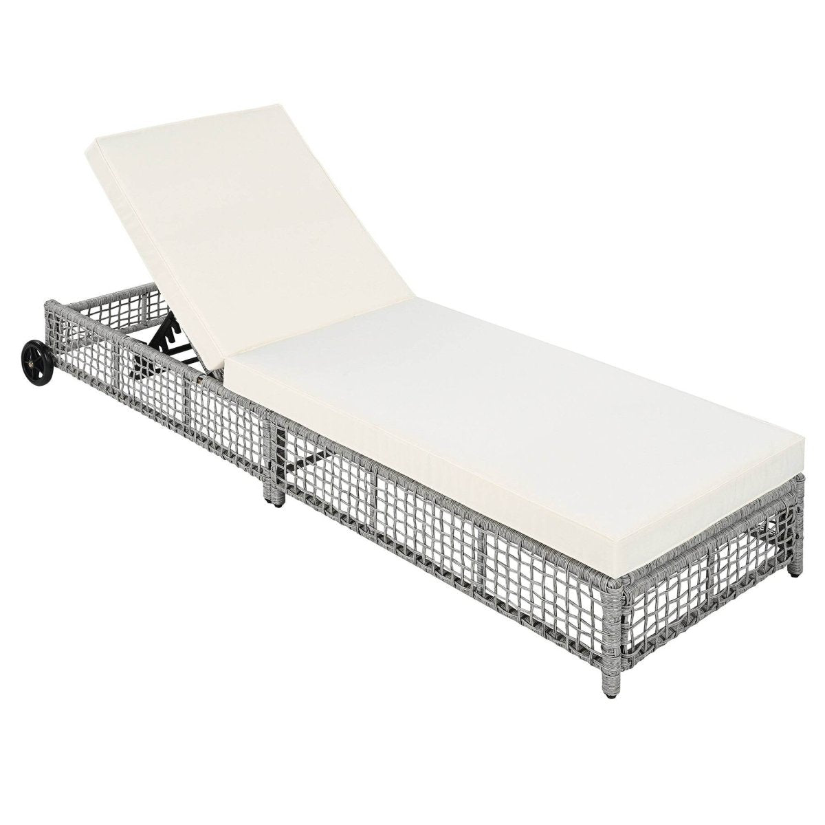 Set of 2 Outdoor Rattan Lounge Chairs With Cushions - Sleep Galleria