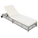 Set of 2 Outdoor Rattan Lounge Chairs With Cushions - Sleep Galleria