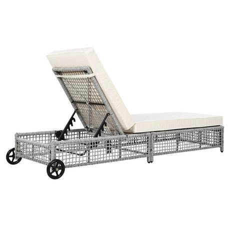 Set of 2 Outdoor Rattan Lounge Chairs With Cushions - Zenvia - Sleep Galleria