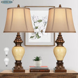 Set of 2 Vintage Bronze Traditional Table Lamps - Sleep Galleria
