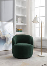 Soft Teddy Fabric Upholstered Swivel Accent Armchair - Sleep Galleria
